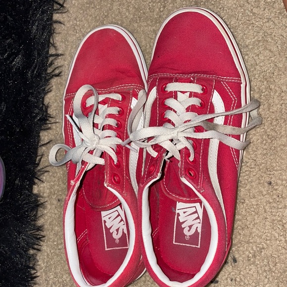 Red vans size 8 1/2 - Picture 1 of 3